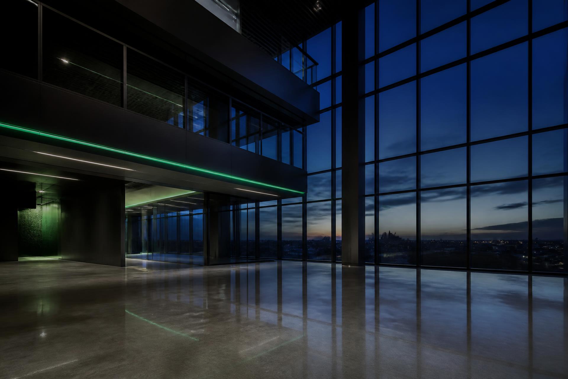 Moderne Bürolobby, gepflegt von E.G.D. Global Dienst-Personalbeschaffung GmbH