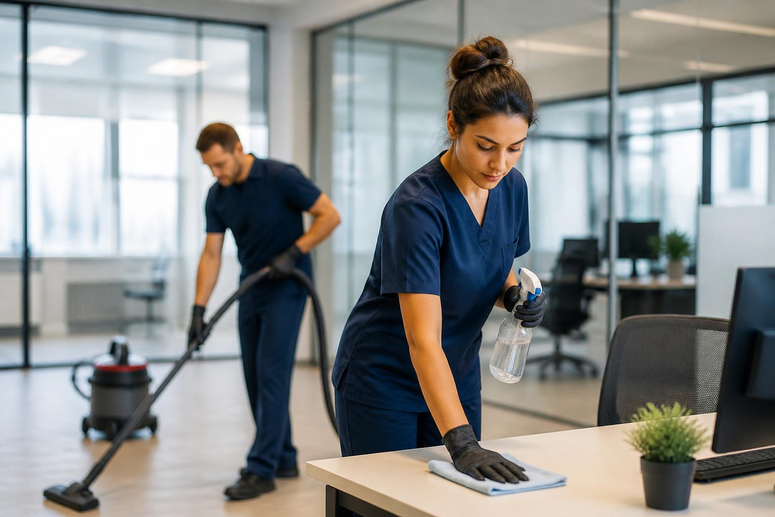 Geschultes Reinigungsteam von E.G.D. Global Dienst-Personalbeschaffung GmbH